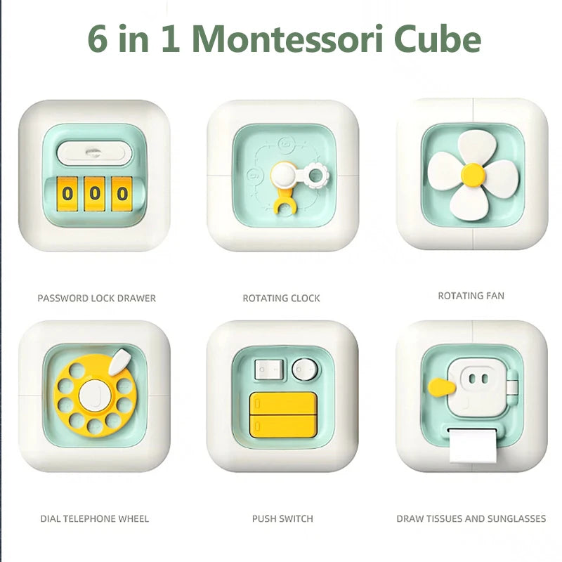 6 in 1 Montessori Busy Box